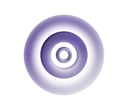 Concentric circles purple gradient abstract art representing Awaken Innate Wisdom